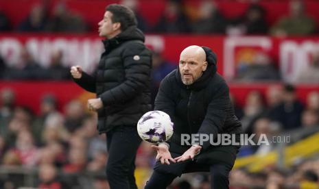 Pelatih Manchester United Erik Ten Hag. 