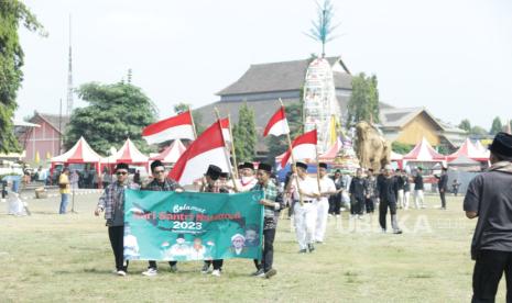 Suasana peringatan Hari Santri Nasional 2023.