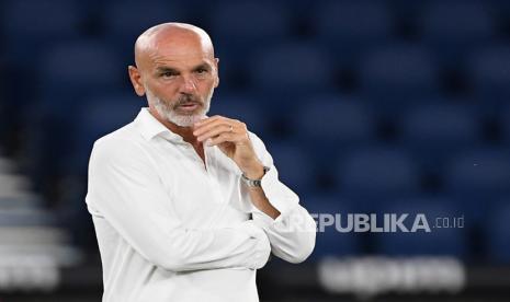 Pelatih AC Milan, Stefano Pioli.