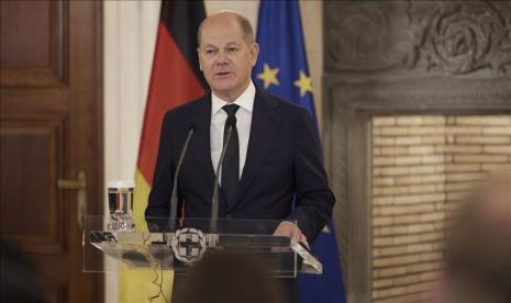 Kanselir Jerman Olaf Scholz pada Kamis menggarisbawahi pentingnya dialog antara sekutu NATO Yunani dan Turki.