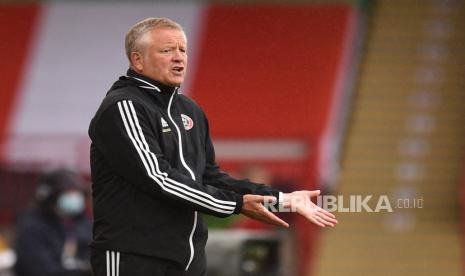 Pelatih Sheffield United, Chris Wilder.