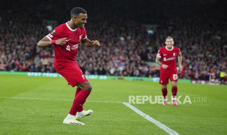 Ryan Gravenberch saat membela Liverpool