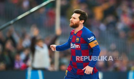 Penyerang Barcelona, Lionel Messi 