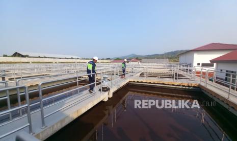 Suasana di kawasan industri terpadu Batang (KITB) atau Grand Batang City, Jawa Tengah, Kamis (25/7/2024).