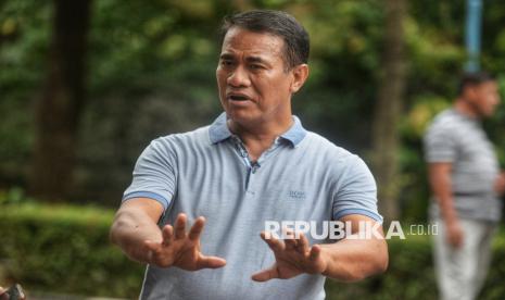 Menteri Pertanian Andi Amran Sulaiman saat wawancara khusus dengan Republika di Kantor Kementerian Pertanian, Jakarta, Selasa (3/12/2024). Wawancara tersebut membicarakan tentang berbagai isu di Sektor Pertanian, termasuk  program Swasembada Pangan.