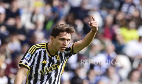 Pemain Juventus Federico Chiesa.