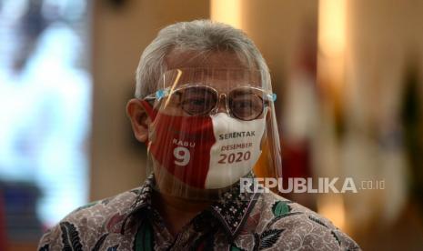 Ketua KPU Arief Budiman. DKPP menjatuhkan sanksi peringatan kepada Arief dan tiga komisioner KPU RI lainnya, yakni Ilham Saputra, Viryan Aziz, dan Pramono Ubaid Tanthowi.