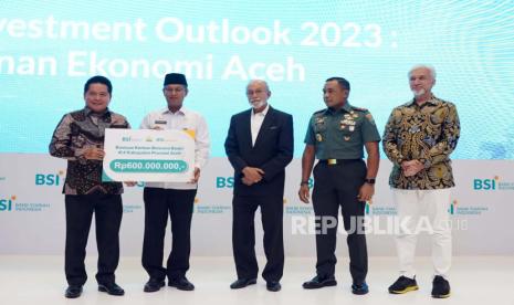 BSI salurkan bantuan Rp 600 juta untuk korban banjir di Aceh, Rabu (25/1/2023).