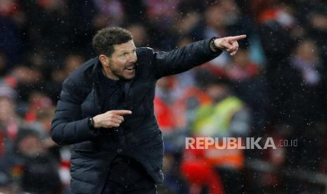 Pelatih Atletico Madrid, Diego Simeone.