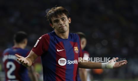 Penyerang Atletico Madrid, Joao Felix, yang dipinjamkan ke Barcelona untuk musim 2023/2024.