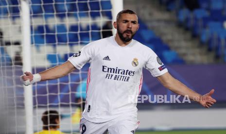 Penyerang Real Madrid Karim Benzema