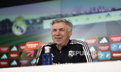 Pelatih Real Madrid, Carlo Ancelotti.