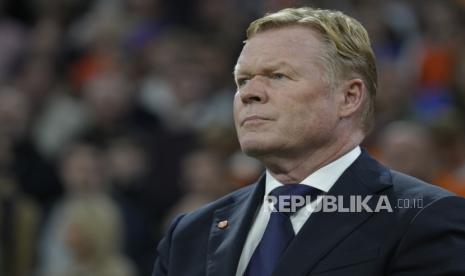 Pelatih Belanda Ronald Koeman. 