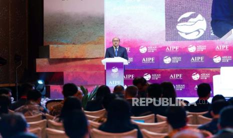 Wakil Menteri Badan Usaha Milik Negara (BUMN) II Rosan Roeslani dalam plenary session ASEAN-Indo Pacific Forum (AIPF) di Hotel Mulia, Jakarta, Rabu (6/9/2023).