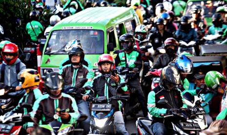 Cegah Persebaran Corona, Simak Imbauan Asosiasi Ojol untuk Driver dan Pengguna. (FOTO: Yulius Satria Wijaya)