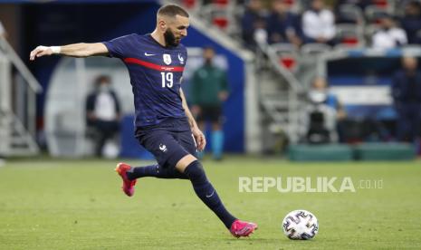 Karim Benzema dari timnas Prancis.