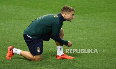 Penyerang Lazio Ciro Immobile terkena Covid-19.