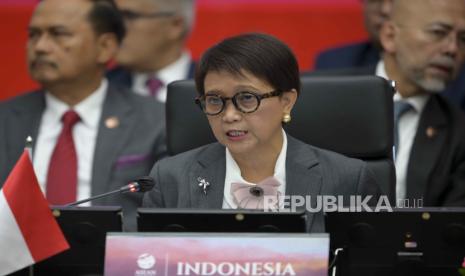  Menteri Luar Negeri (Menlu) RI Retno Marsudi menghadiri Pertemuan Koordinasi Tahunan Menlu Organisasi Kerja Sama Islam (OKI) di sela-sela sidang Majelis Umum PBB di New York, AS, 21 September 2023.