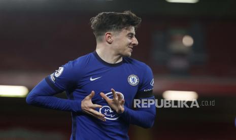 Pemain Chelsea Mason Mount.