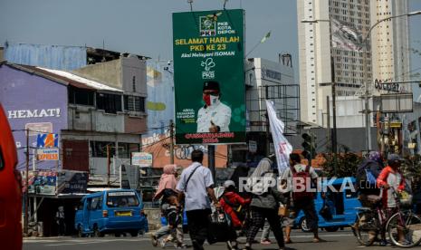 Suasana kawasan Margonda, Depok, Jawa Barat, Rabu (11/8). Per 8 Agustus 2021, Kota Depok berstatus zona oranye Covid-19 (ilustrasi)