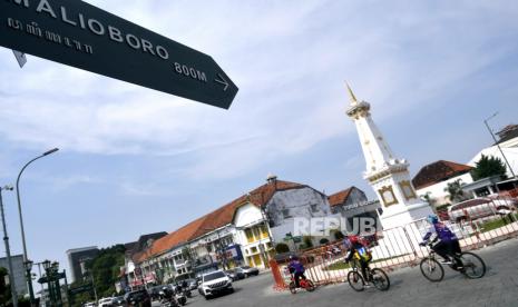 Kawasan Tugu Pal Putih Yogyakarta.