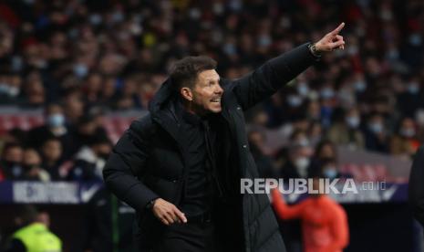 Pelatih Atletico Madrid, Diego Simeone.