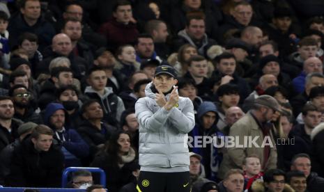  Pelatih kepala Chelsea Thomas Tuchel.