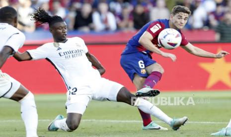 Pemain muda Real Madrid Eduardo Camavinga. 