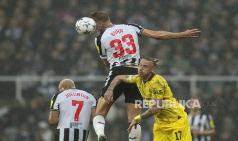 Laga Newcastle United vs Borussia Dortmund di Liga Champions.