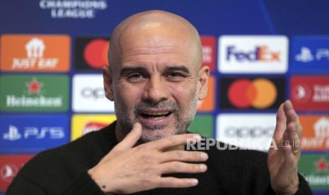 Pelatih Manchester City Pep Guardiola 