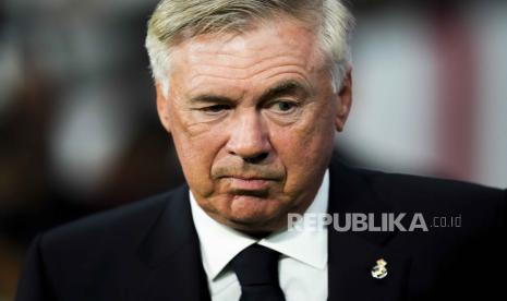 Pelatih Real Madrid Carlo Ancelotti.