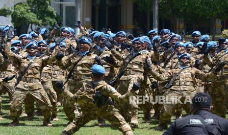 Ilustrasi pasukan Garuda. Prajurit TNI akan bertugas di perbatasan Lebanon