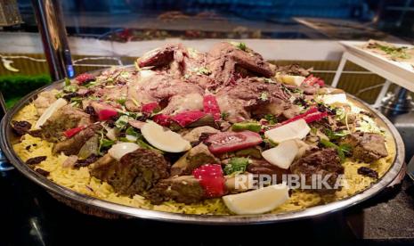 Chicken mandi rice, salah satu menu utama Ramadhan dari Aloft South Jakarta.