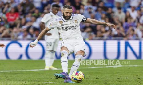 Pemain Real Madrid Karim Benzema 