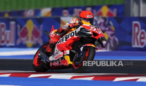 Pembalap Repsol Honda Marc Marquez.