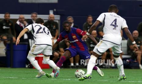 Pemain Barcelona Ousmane Dembele, penyebab lahirnya pertikaian Al-Hilal Vs PSG. 