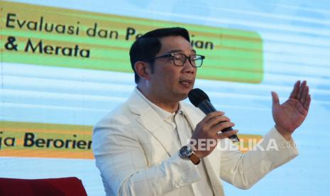 Gubernur Jawa Barat Ridwan Kamil. Pengamat sebut Ridwan Kamil sulit dampingi Ganjar karena Golkar masih usung Airlangga