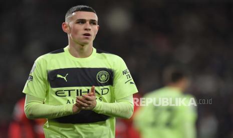 Pemain Manchester City Phil Foden 