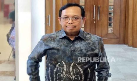 Ketua Badan Pembina Organisasi, Kaderisasi, dan Keanggotaan (BPOKK) DPP Partai Demokrat, Herman Khaeron di Gedung Nusantara I, Kompleks Parlemen, Senayan, Jakarta Pusat, Selasa (17/10/2023). 