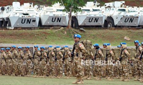 rajurit TNI mengikuti gelar personel Kontingen Garuda (Konga) yang tergabung di UNIFIL di Sentul, Kabupaten Bogor, Jawa Barat, Kamis (12/12/2019). (ilustrasi)