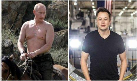 Vladimir Putin dan Elon Musk