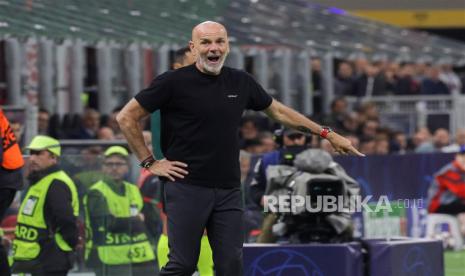 Pelatih AC Milan, Stefano Pioli.