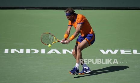 Petenis Rafael Nadal dari Spanyol.