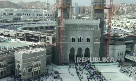 Masjidil Haram menjelang puncak ibadah haji tahun 1444 Hijriyah, Kamis (22/6/2023).