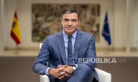 Perdana Menteri Spanyol Pedro Sanchez. Sanchez akan mengupayakan agar Kongres mengakui negara Palestina sebelum 2027.