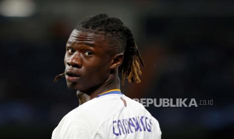 Gelandang Real Madrid Eduardo Camavinga.