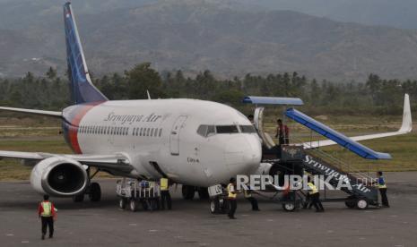 Pesawat Sriwijaya Air. Ilustrasi