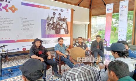 Talkshow program Kota Kita 2023, pameran seni budaya dan ekonomi kreatif yang digagas Sukabumi Creative Hub (SCH) di Bale Jayaniti, Kota Sukabumi, Selasa (26/9/2023).