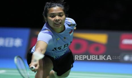 Pebulu tangkis tunggal putri Indonesia, Gregoria Mariska Tunjung.