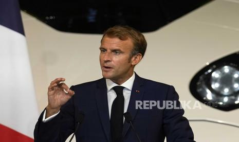 Presiden Prancis Emmanuel Macron berharap hubungan Prancis dan Aljazair membaik. Ilustrasi.